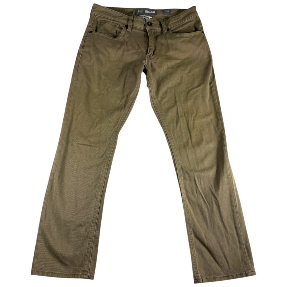 Buckle BKE Jake Straight Leg Jeans‎ Mens 33 Beige Cotton Stretch Regular Fit